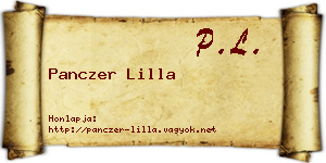 Panczer Lilla névjegykártya