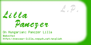 lilla panczer business card